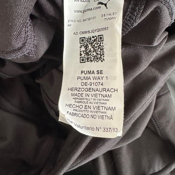 Puma Black Track Pants - Picture 2 of 4